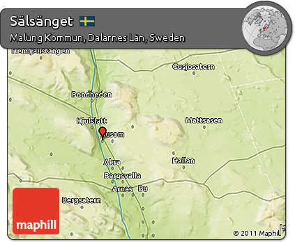 Physical 3D Map of Sälsänget