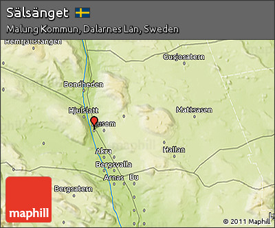 Physical 3D Map of Sälsänget