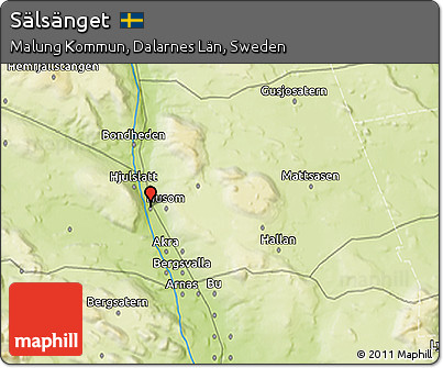 Physical 3D Map of Sälsänget