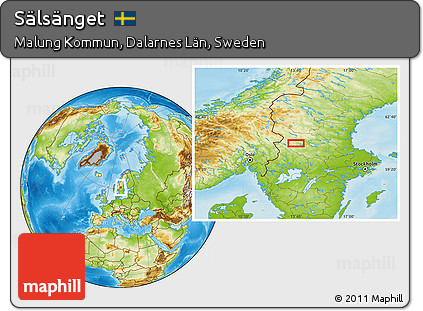 Physical Location Map of Sälsänget