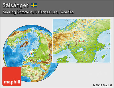 Physical Location Map of Sälsänget