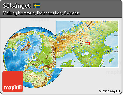 Physical Location Map of Sälsänget