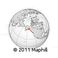 Outline Map of the Area around 60° 58' 34" N, 141° 52' 30" W, rectangular outline