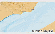 Political 3D Map of the area around 60° 58' 34" N, 151° 13' 29" W