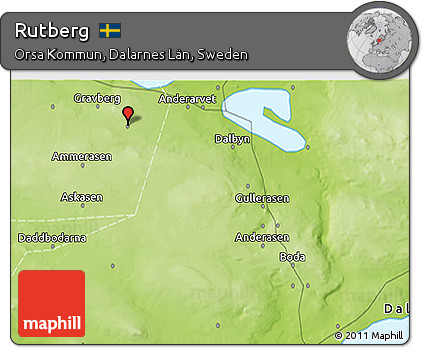 Physical 3D Map of Rutberg