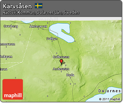 Physical 3D Map of Kärvsåsen