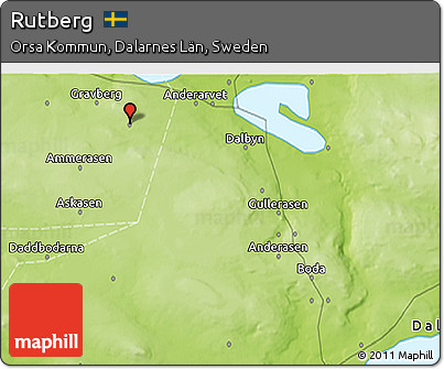 Physical 3D Map of Rutberg