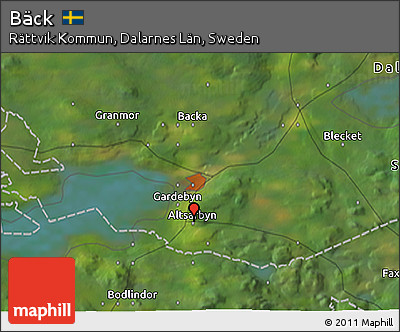 Satellite 3D Map of Bäck