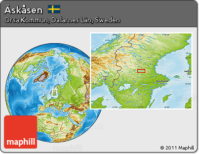 Physical Location Map of Äskåsen