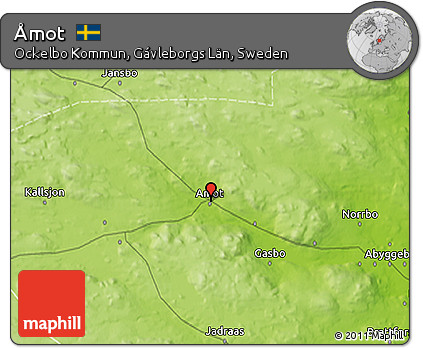 Physical 3D Map of Åmot