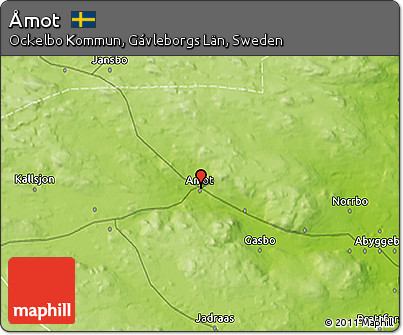 Physical 3D Map of Åmot