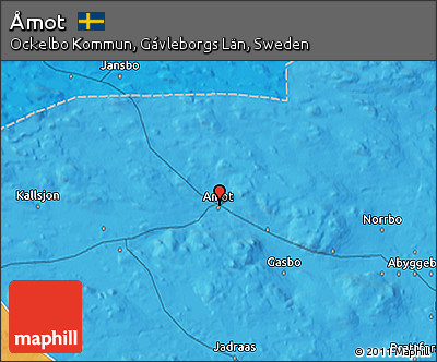 Political 3D Map of Åmot