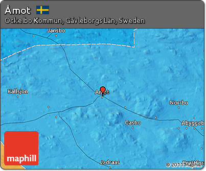 Political 3D Map of Åmot