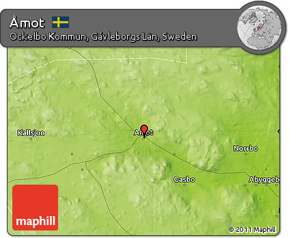 Physical Map of Åmot