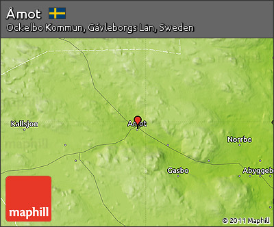 Physical Map of Åmot
