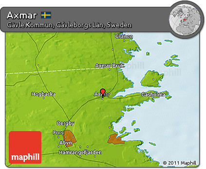 Physical 3D Map of Axmar