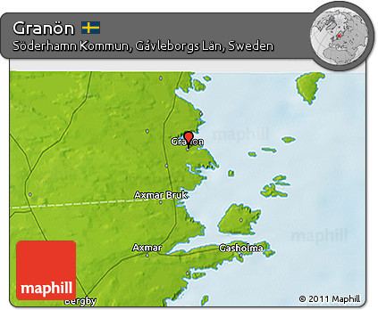 Physical 3D Map of Granön