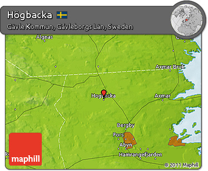 Physical 3D Map of Högbacka