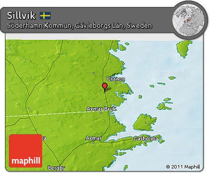 Physical 3D Map of Sillvik