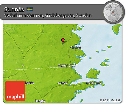 Physical 3D Map of Sunnäs