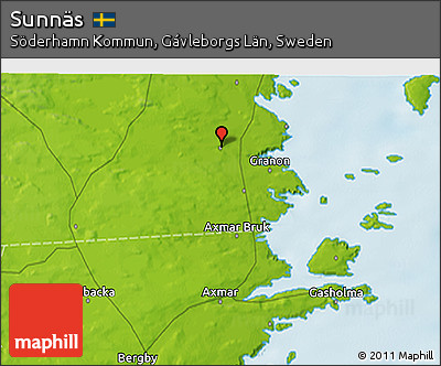 Physical 3D Map of Sunnäs
