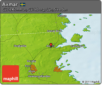 Physical 3D Map of Axmar