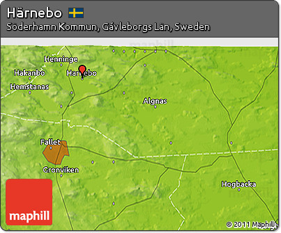 Physical 3D Map of Härnebo