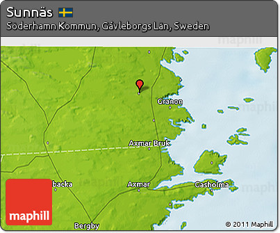 Physical 3D Map of Sunnäs