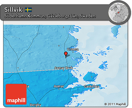 Political 3D Map of Sillvik