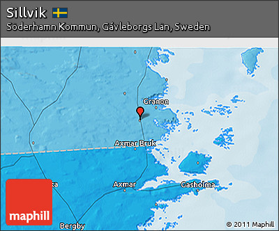 Political 3D Map of Sillvik