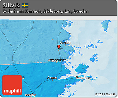 Political 3D Map of Sillvik