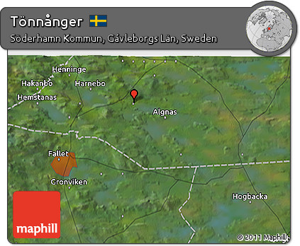 Satellite 3D Map of Tönnånger