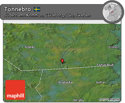 Satellite 3D Map of Tönnebro