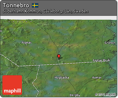 Satellite 3D Map of Tönnebro