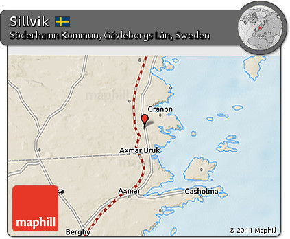 Shaded Relief 3D Map of Sillvik