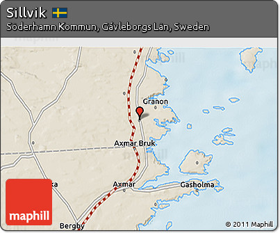 Shaded Relief 3D Map of Sillvik