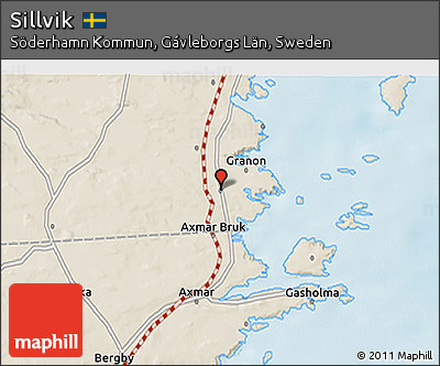 Shaded Relief 3D Map of Sillvik