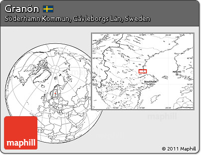 Blank Location Map of Granön