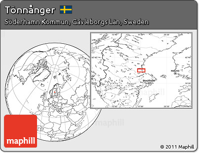 Blank Location Map of Tönnånger
