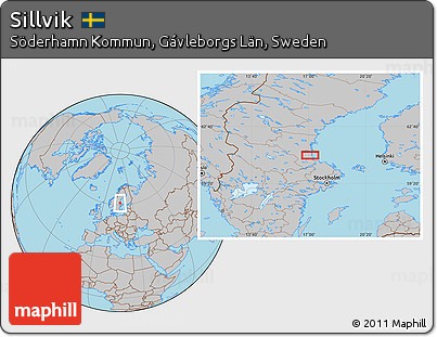 Gray Location Map of Sillvik