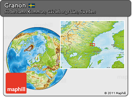 Physical Location Map of Granön