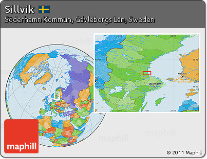 Political Location Map of Sillvik