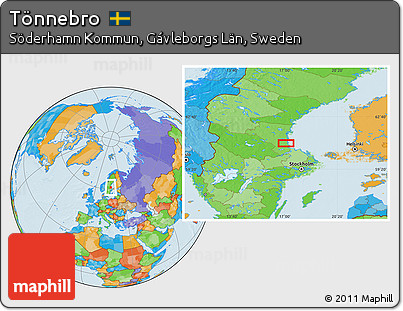 Political Location Map of Tönnebro