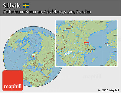 Savanna Style Location Map of Sillvik