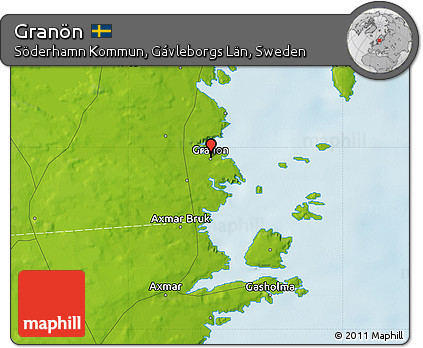 Physical Map of Granön
