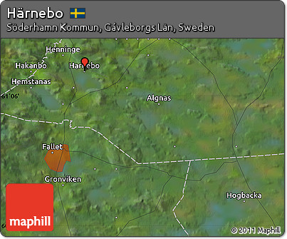Satellite Map of Härnebo