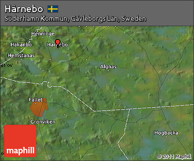 Satellite Map of Härnebo