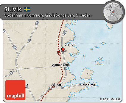 Shaded Relief Map of Sillvik