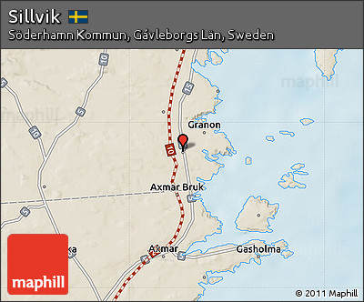 Shaded Relief Map of Sillvik
