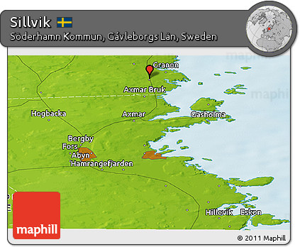 Physical Panoramic Map of Sillvik